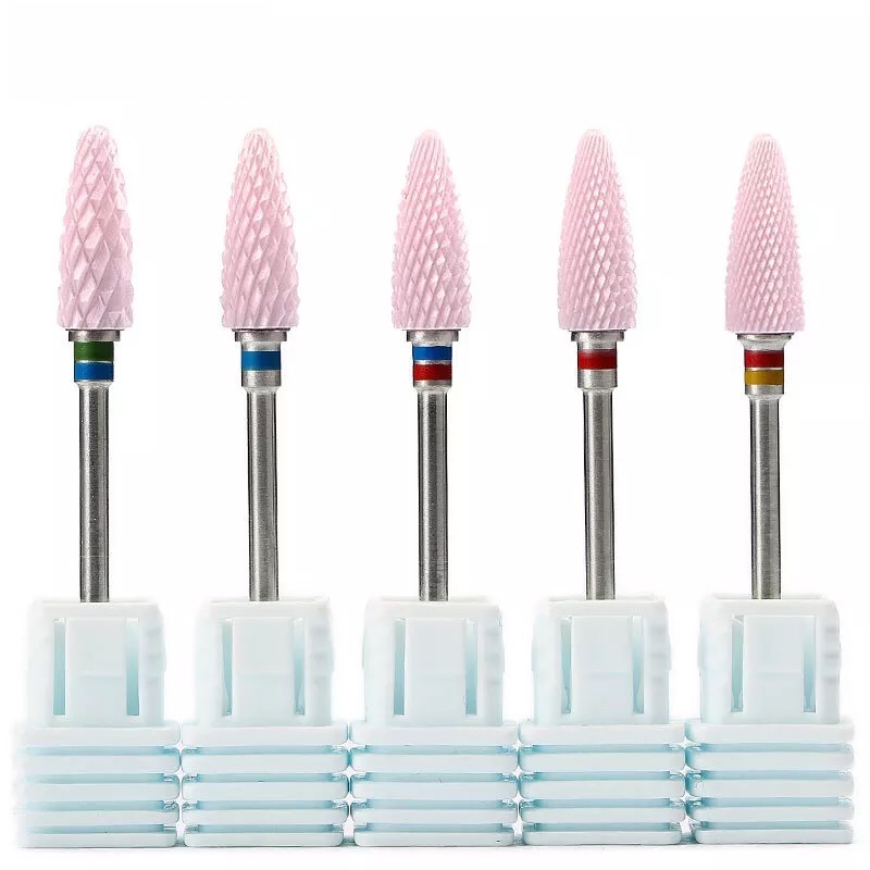 Power Tools Pink - 電動ネイルバー,ピンク色のセラミックマニキュアカッター,機器の取り外し,電気マニキュアドリルビット