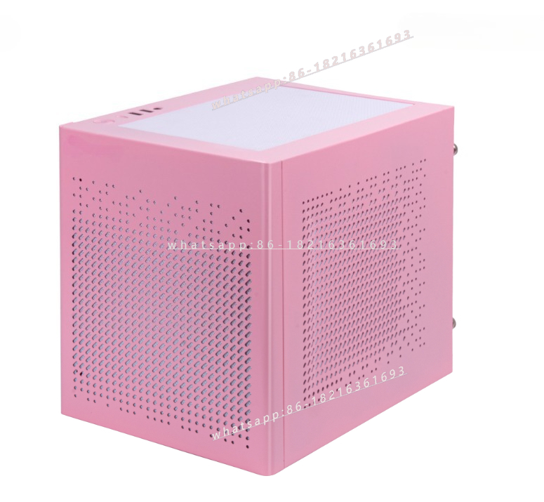Power Tools Pink - SG16 ピンクホワイト ITX 小型ミニATX電源 水冷式デスクトップコンピューターケース