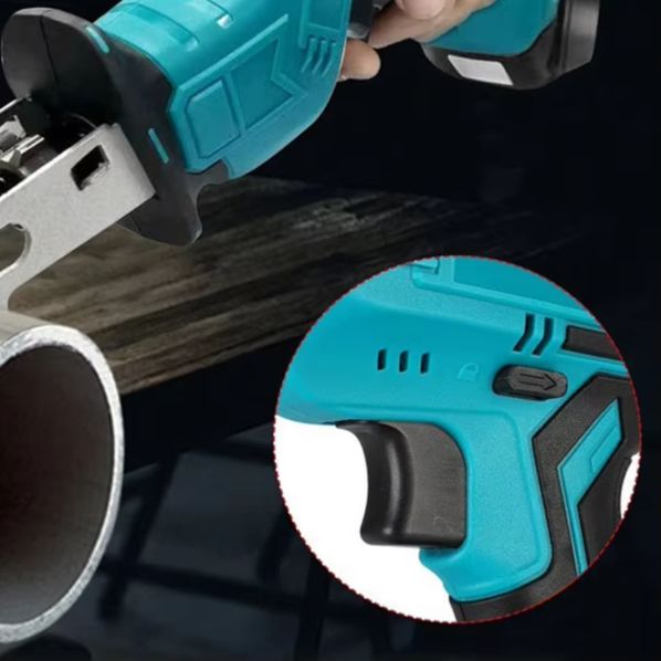 Reciprocating Saw Cordless - コードレス/往復式/ソー18V可変電動切断工具、LEDライト付き、バッテリー式、木材・金属・プラスチック用