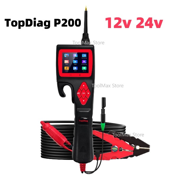 Power Tools In Automotive - JDiag P200 12V 24V パワーブローブ 自動車電気回路テスター