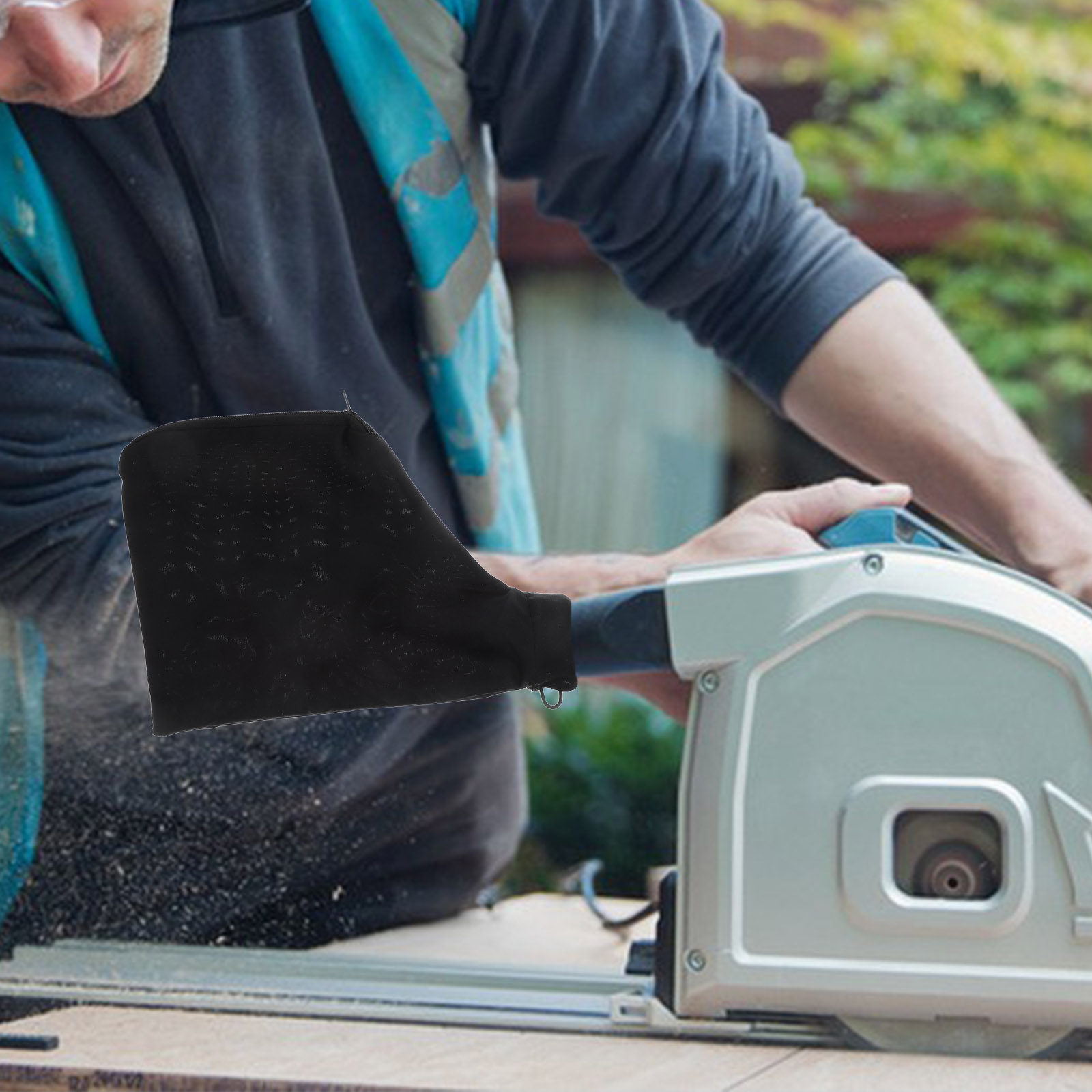 Bag Power Tools - ブラックの集塵バッグ。卓上丸鋸用集塵機、切断機、産業用電動工具の交換部品として汎用的に使用可能。