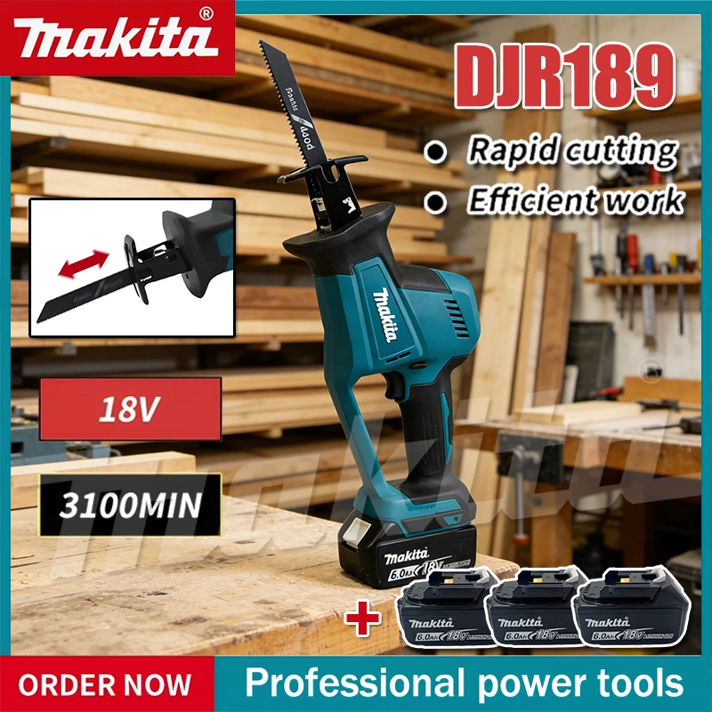 マキタ DJR189 コードレス電動往復鋸、ブラシレスモータ - Reciprocating Saw Cordless のレビューと価格