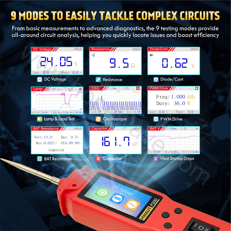 P100 P200 自動車用回路テスター 12V/24V パ - Power Tools In Automotive のレビューと価格