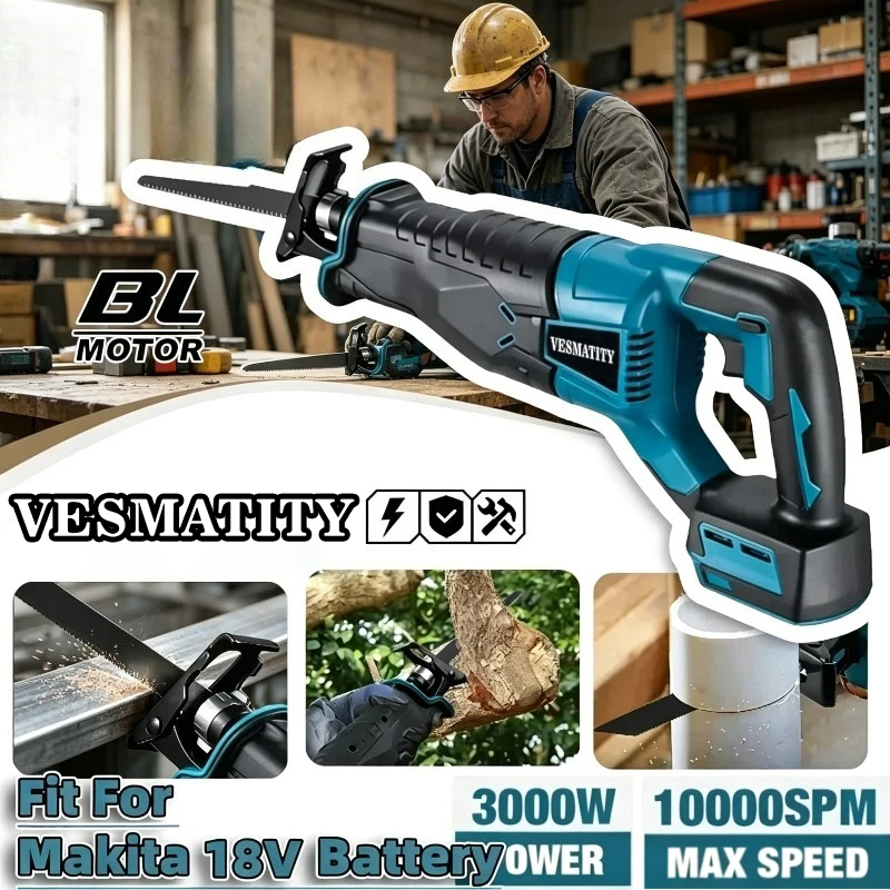ブラシレスコードレスレシプロソー ポータブル電動工具 レシプ - Reciprocating Saw Cordless のレビューと価格