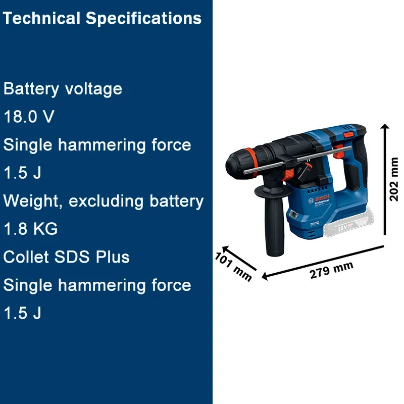 ボッシュ GBH 18V-18X 18V ブラシレス SDS - Hammer Drill Sds のレビューと価格