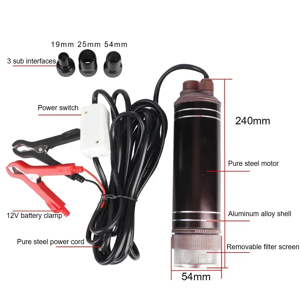 電動オイルポンプ 12V デュアル電圧 150W DC 水中 - Power Tools Voltage のレビューと価格