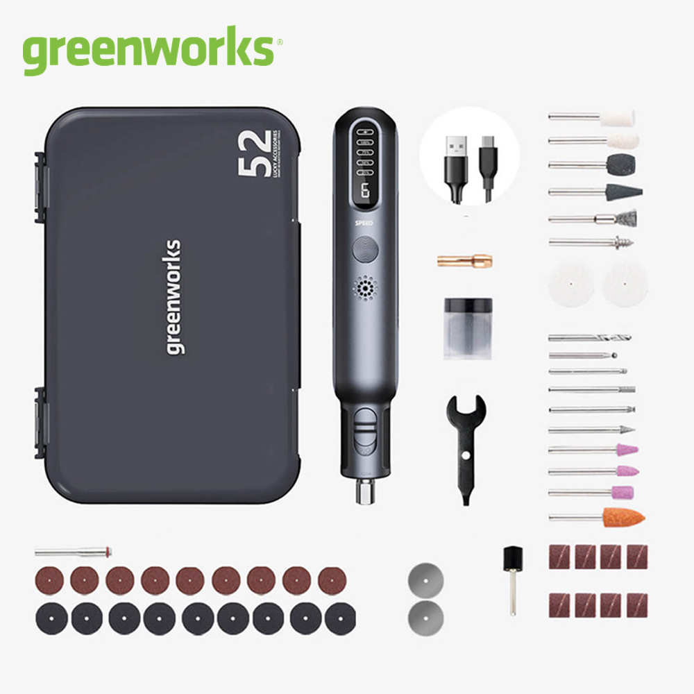 Greenworks 8V ミニグラインダー 52 個 80 - Power Tools Pink のレビューと価格
