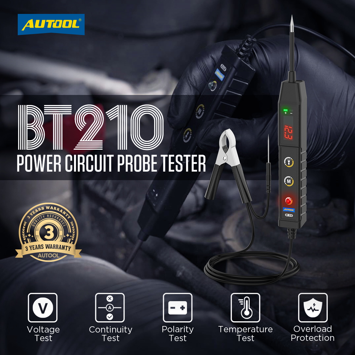 AUTOOL新型BT210車載回路テスター パワープローブ診 - Power Tools Voltage のレビューと価格