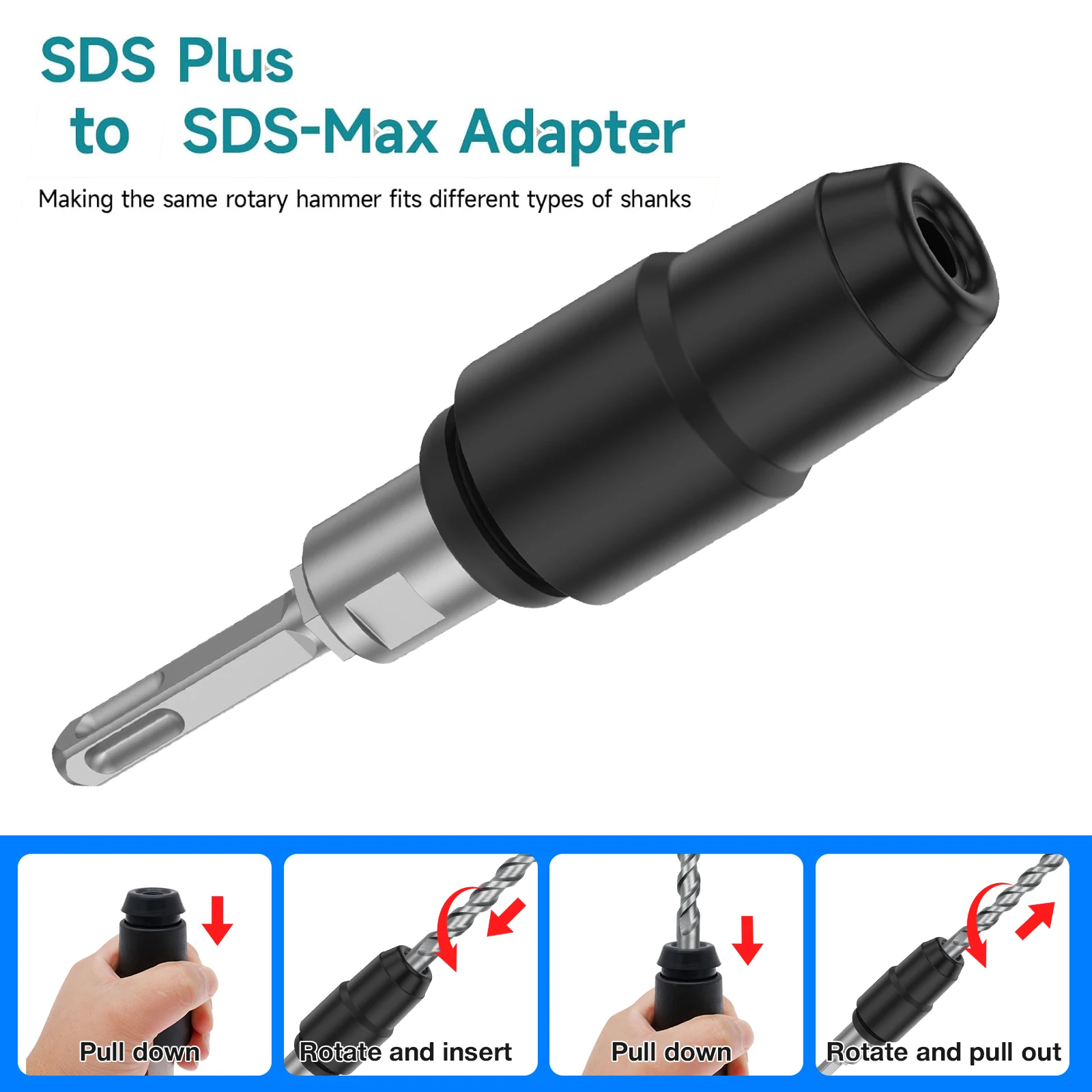 SDS-Plus から SDS-Max へのアダプター、ロー - Hammer Drill Sds のレビューと価格