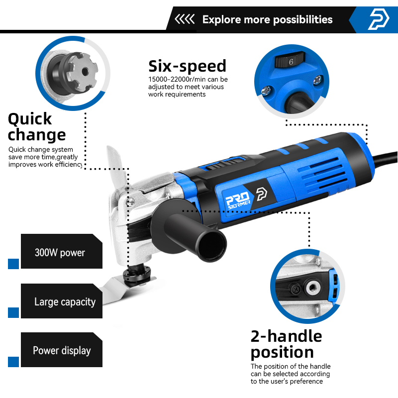 PROSTORMER 多機能ツール振動マルチツール可変速リノ - Oscillating Multi Tool のレビューと価格