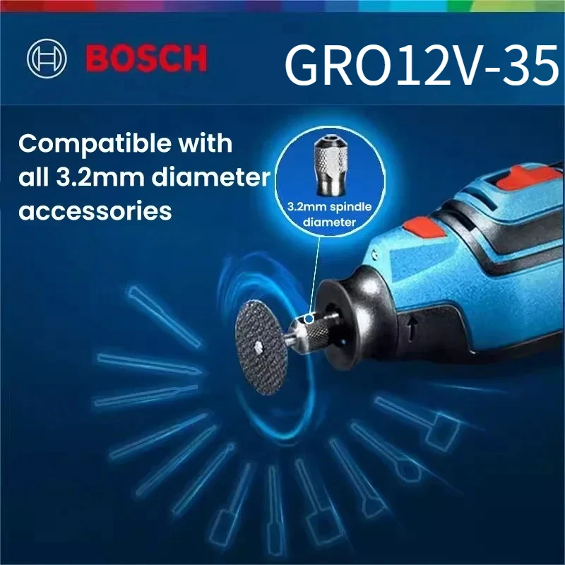 ボッシュ GRO 12V-35 12Vコードレスロータリーグ - Power Tools Grinder のレビューと価格