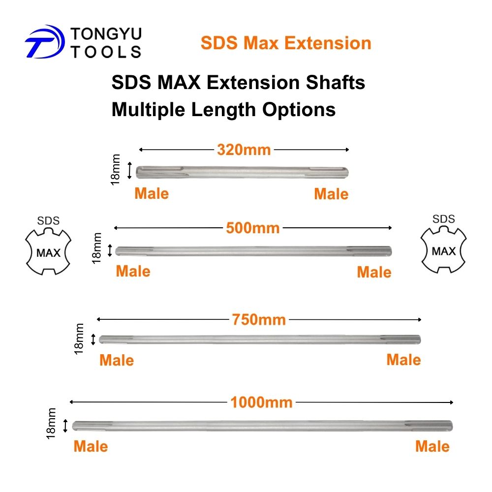 SDS Max延長シャフト、SDS Maxドリルロッド（オプ - Hammer Drill Sds のレビューと価格
