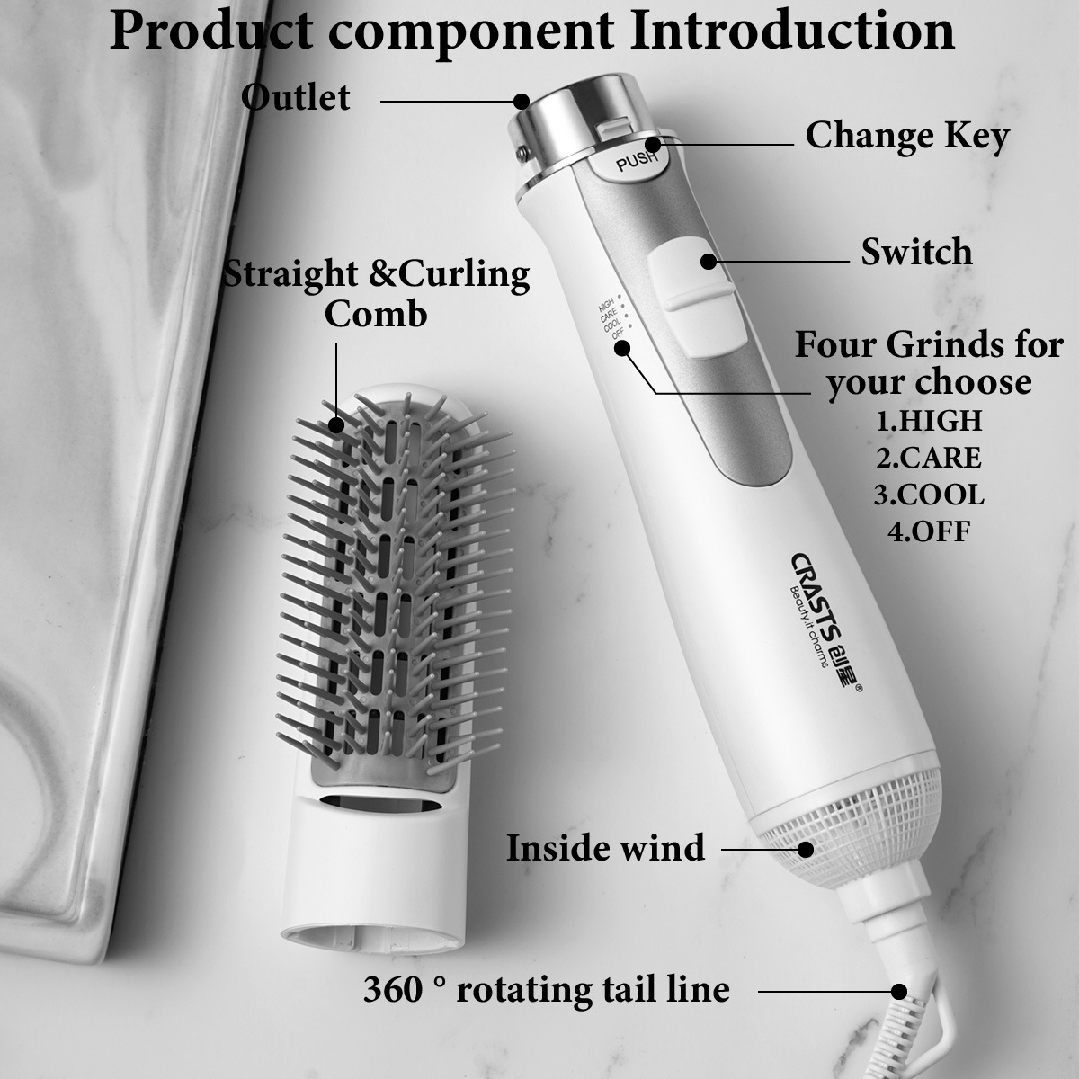 多機能式、カールヘアとストレートヘアに対応、電動式、冷風・温 - Power Tools Voltage のレビューと価格