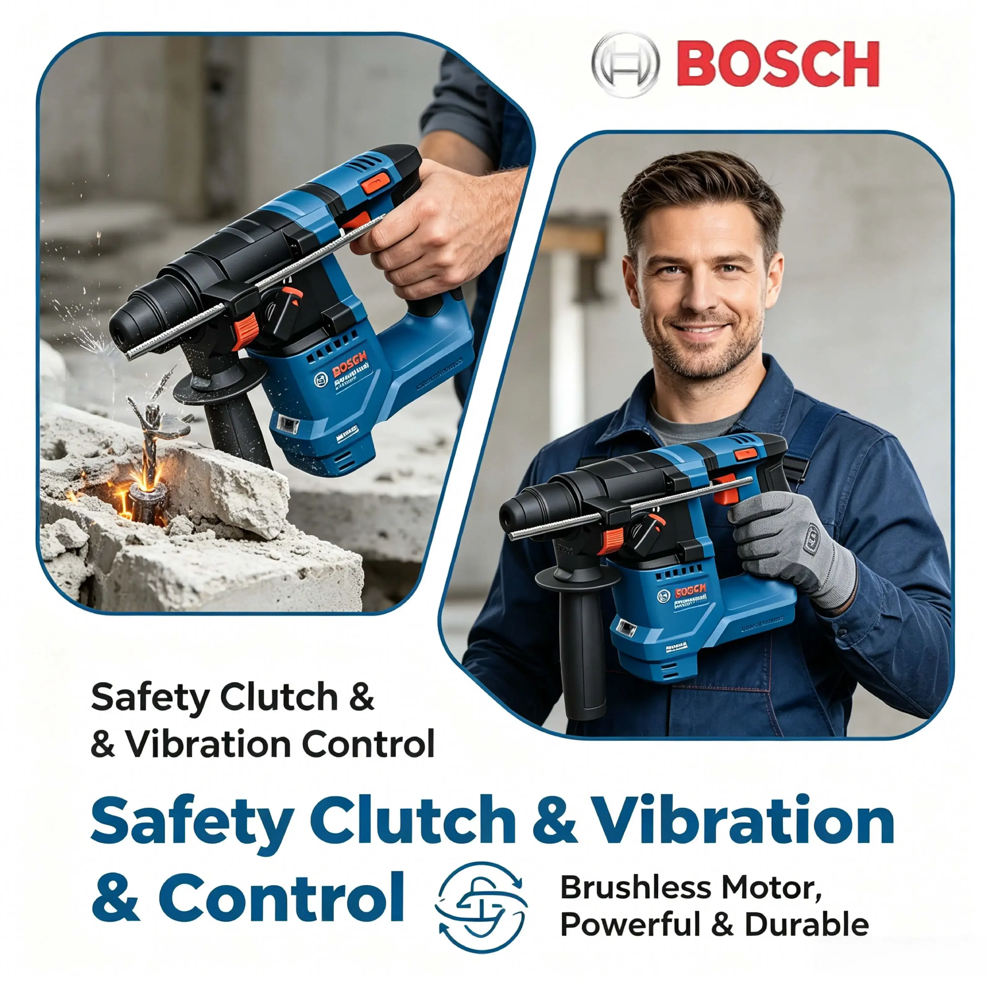 ボッシュ GBH 18V-18 18V ブラシレス コードレ - Hammer Drill Sds のレビューと価格