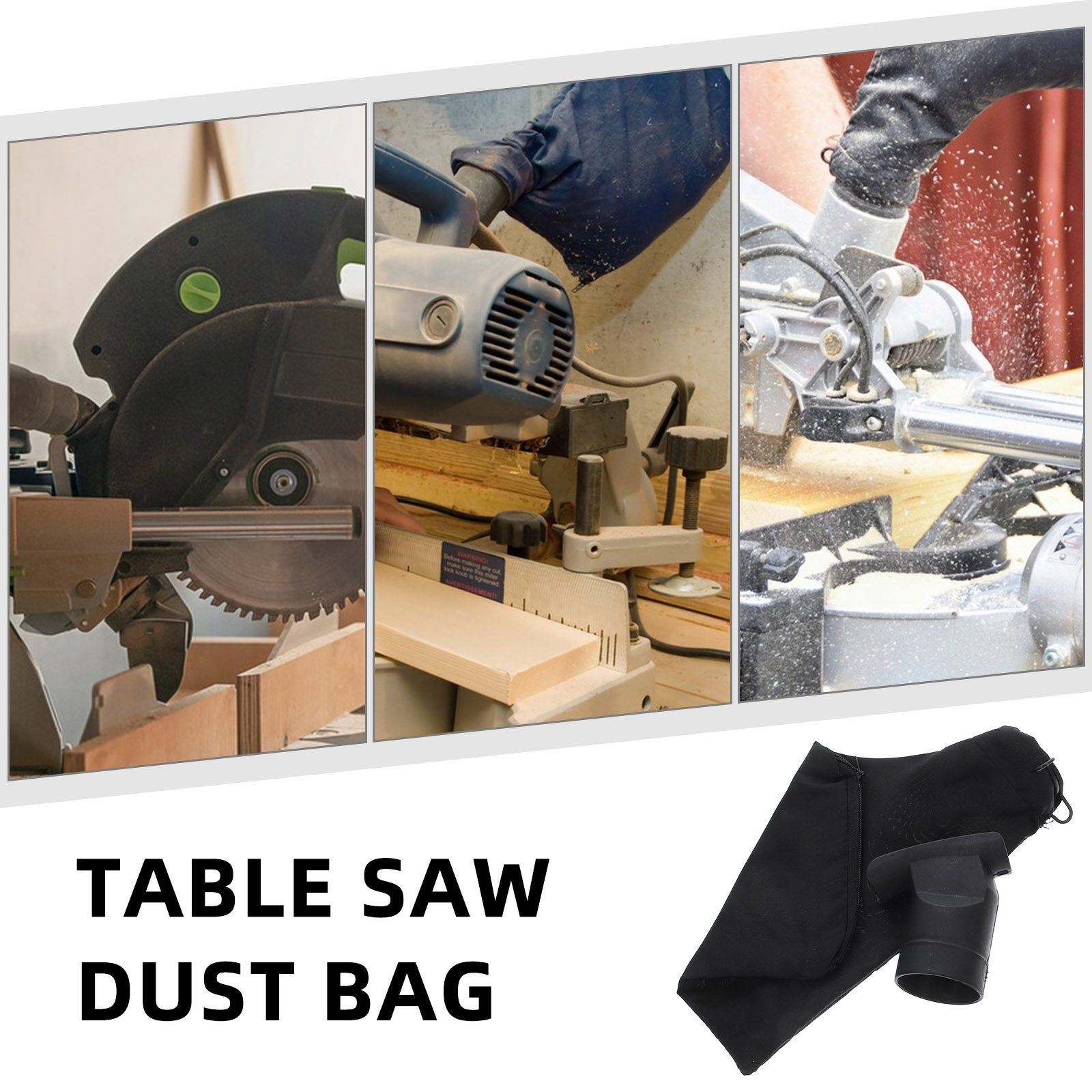 ブラックの集塵バッグ。卓上丸鋸用集塵機、切断機、産業用電動工 - Bag Power Tools のレビューと価格