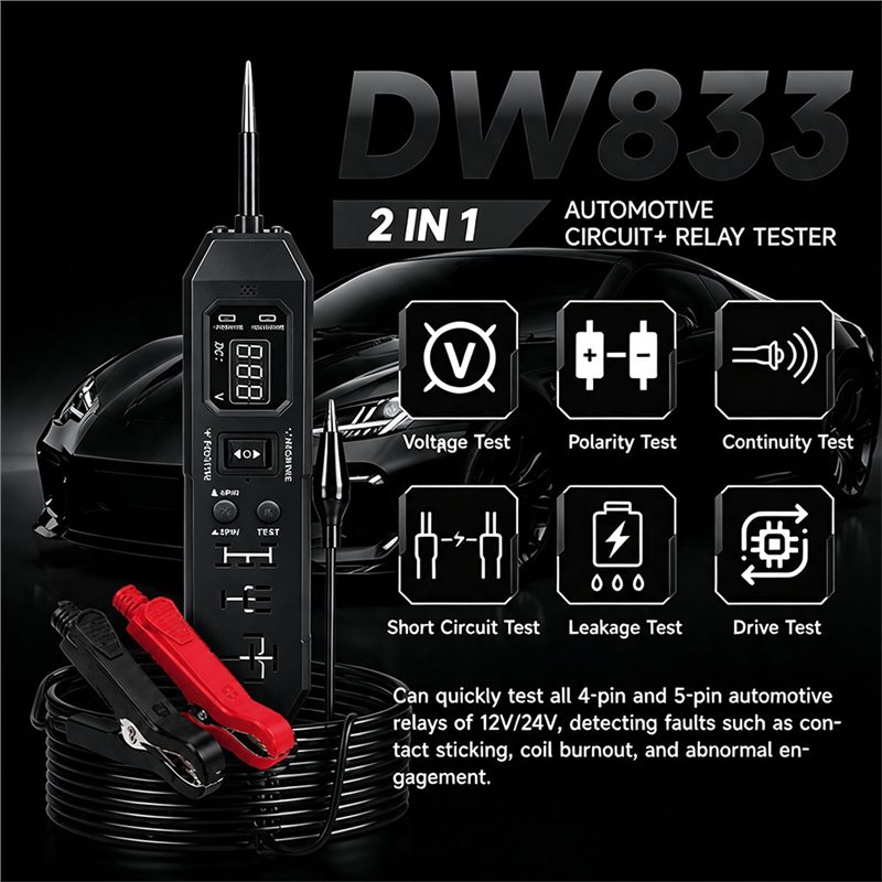 新製品-自動車用リレーテスター、車両用デジタル回路テスター、 - Power Tools In Automotive のレビューと価格