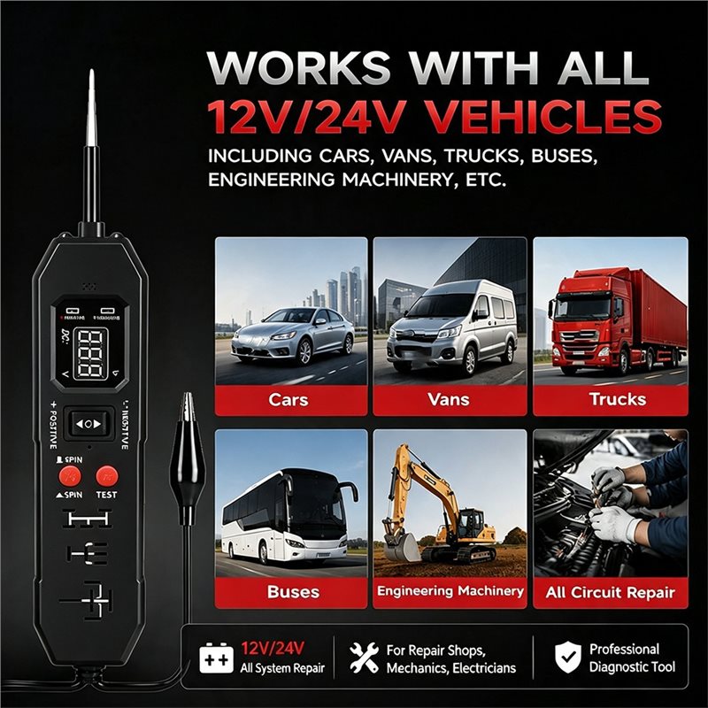 新製品-自動車用リレーテスター、車両用デジタル回路テスター、 - Power Tools In Automotive のレビューと価格