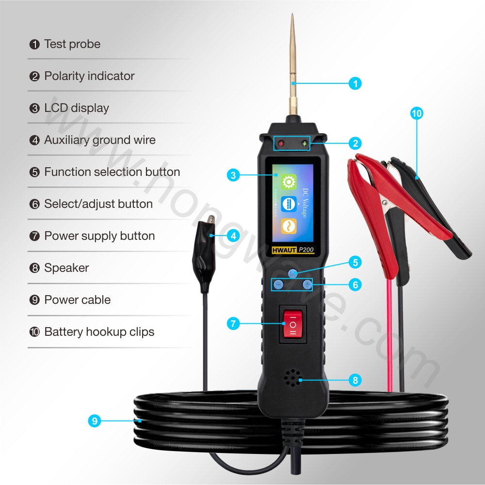 HWAUT P200スマートカーサーキットテスター 2mスキ - Power Tools Voltage のレビューと価格