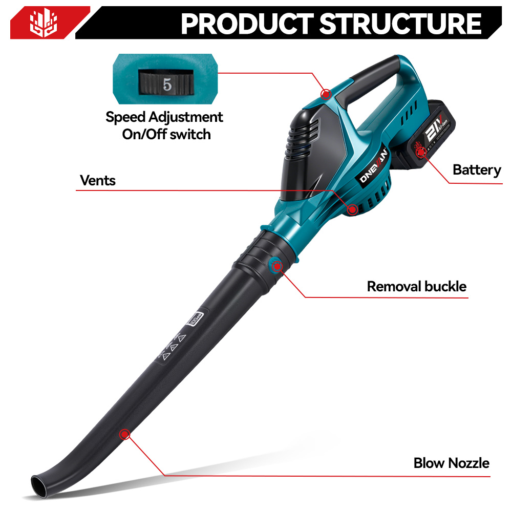 ​ ONEVAN 5500Wブラシレス電動送風機 ハイパワー - Power Tools Pink のレビューと価格